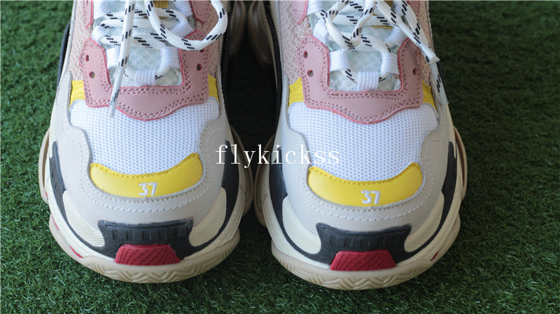 Balenciaga Triples Sneaker Pink White Yellow Women